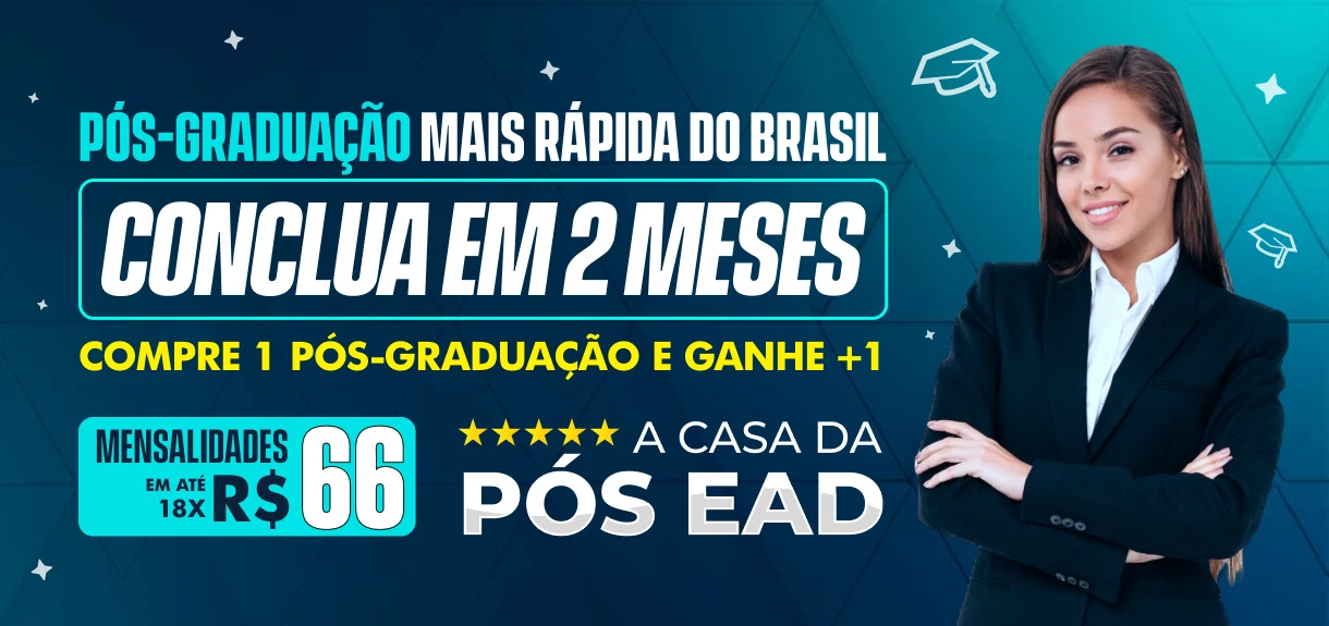 A Maior Campanha Educacional do Brasil - Faça 01 PÓS-GRADUAÇÃO E GANHE +2 Cursos de Pós Grátis + 7 Cursos de Extensão